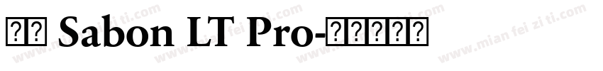 字体 Sabon LT Pro字体转换